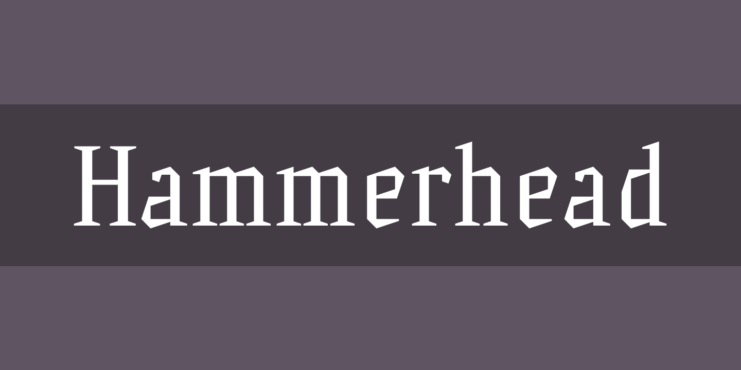 Hammerhead Font preview